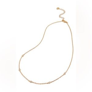 SAVVY CIE JEWELS CZ Station Choker Necklace